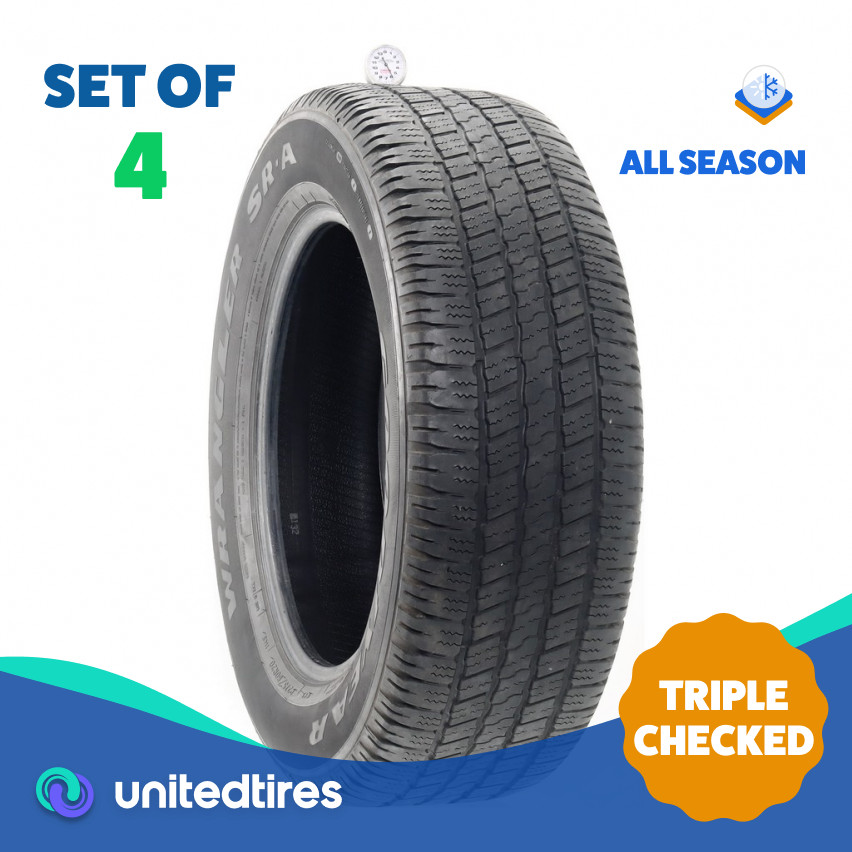 Set of (4) Used 275/60R20 Goodyear Wrangler SR-A 114S – 6-7.5/32 (1ACUU)