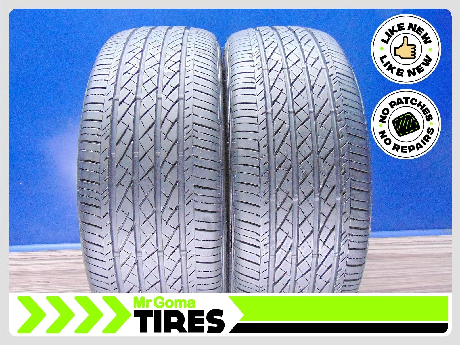 2 BRIDGESTONE TURANZA EL440 215/55R18 USED TIRES 85% LIFE NO PATCH 95H 2155518