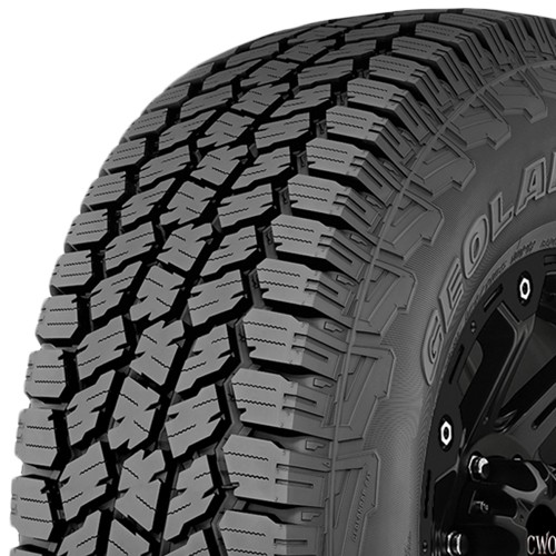 (QTY 4) 255/60R18 Yokohama Geolandar A/T4 112H XL Black Wall Tires