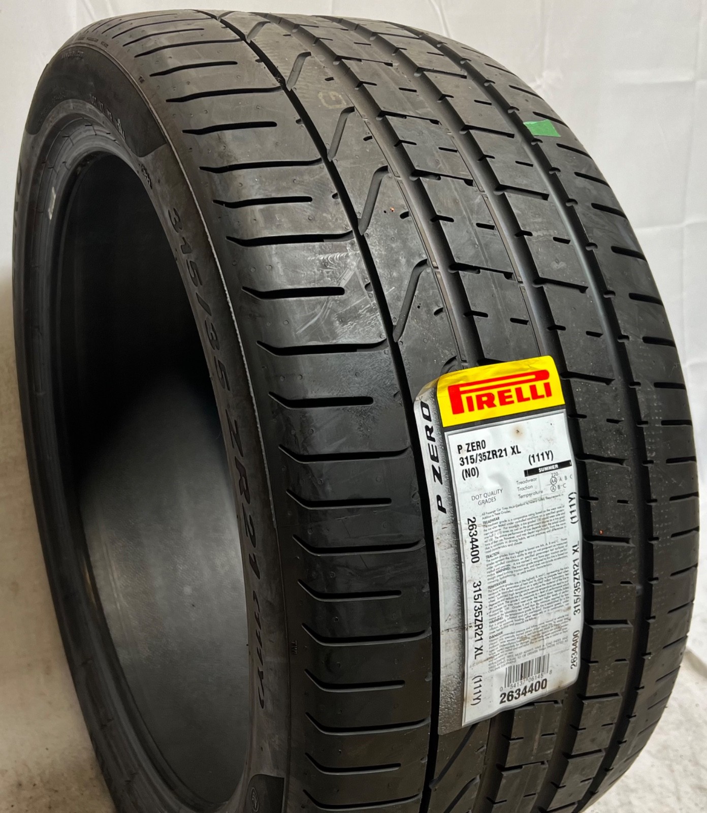 1 – NEW 315/35ZR21 XL (111Y) Pirelli P Zero (N0) Porsche OEM – 1055
