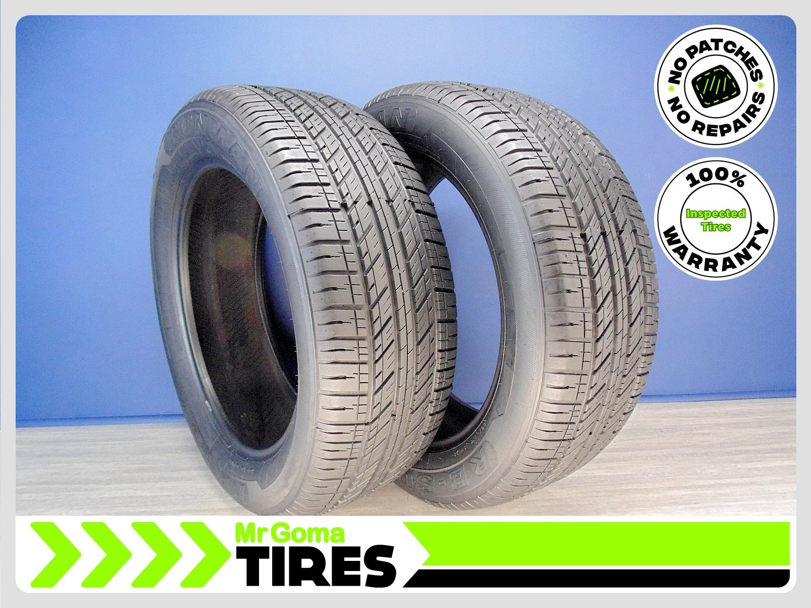 2 IROMAN RB-SUV XL 255/55R20 USED TIRES 8.8/32 TREAD 110H NO PATCHES 2555520