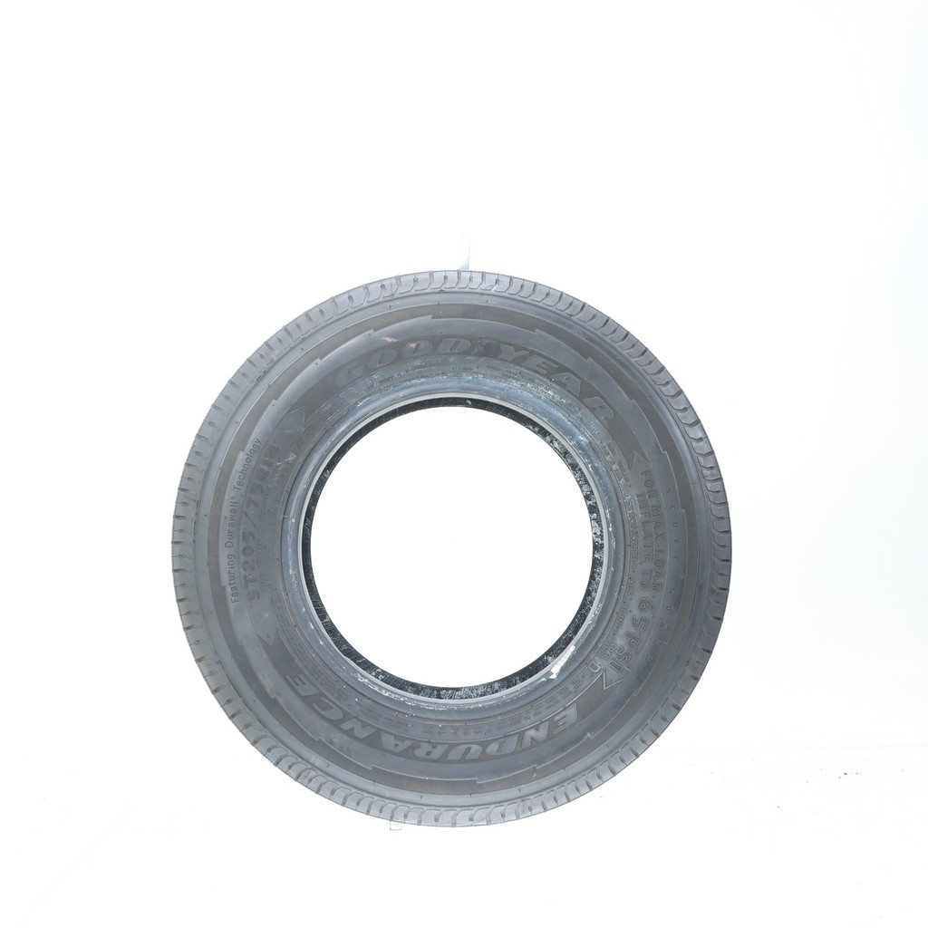 Set of (4) Used ST 205/75R14 Goodyear Endurance 105/101N – 5.5-7/32 (14VHU)
