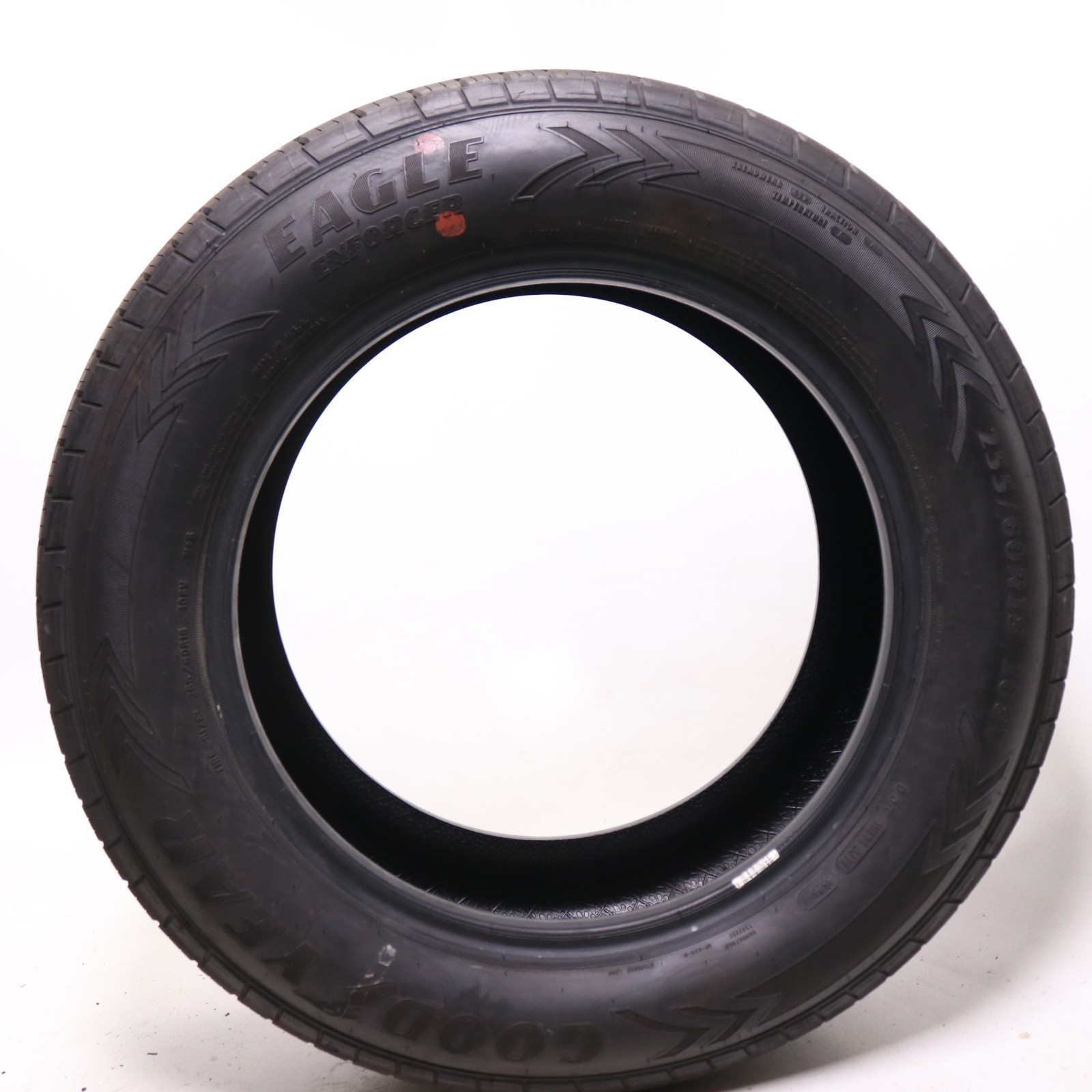 Set of 4 Used 255/60R18 Goodyear Eagle Enforcer – 108V – 10.5/32
