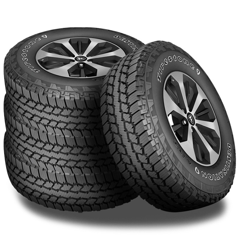 4 Firestone Destination AT/2 OWL 285/70R17 117T All Terrain 3PMSF 55K Mileage