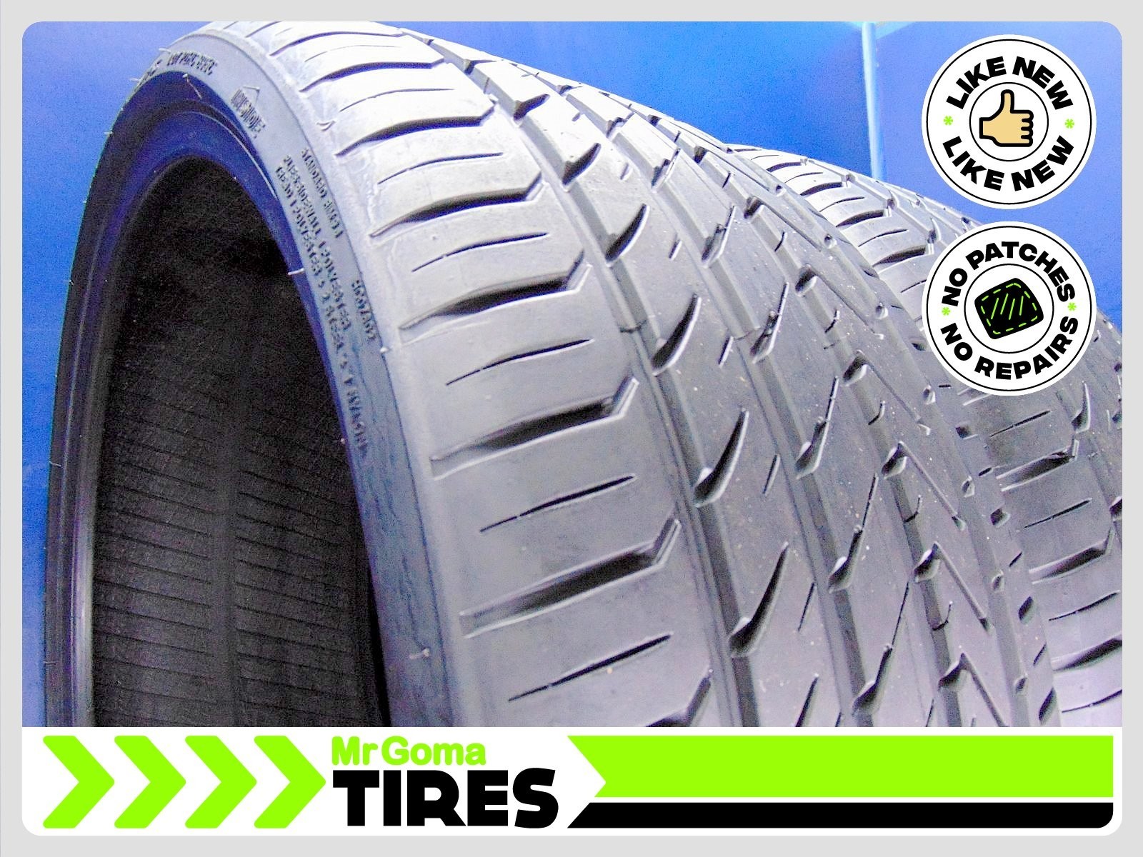 2 LEXANI LX-TWENTY XL 255/30R21 91% LIFE USED TIRES NO PATCH 2021 DOT 2553021