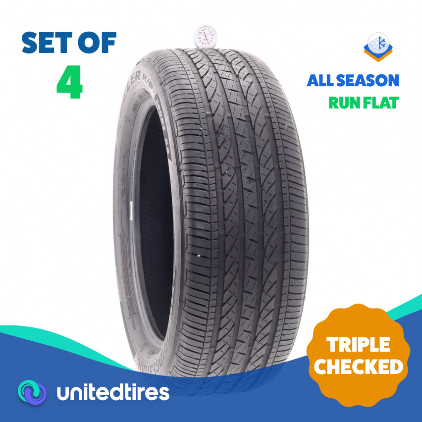 Set of (4) Used 245/50R19 Bridgestone Dueler H/P Sport AS RFT 105H – 6-7.5/32