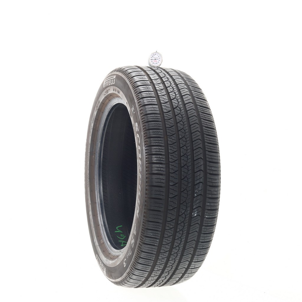 Set of (4) Used 235/55R19 Pirelli Scorpion AS Plus 3 105V – 9-10/32