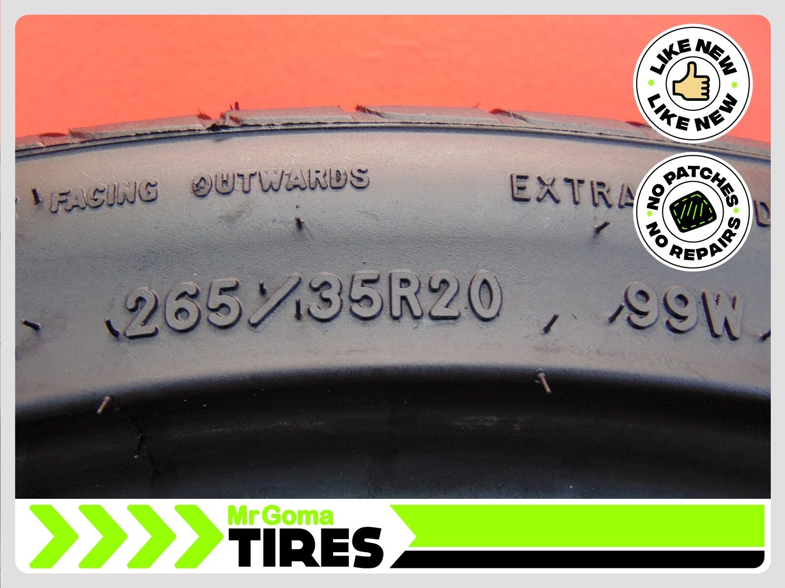 1 GOODYEAR EAGLE F1 ASYMMETRIC A/S XL 265/35R20 99W Tread 9.0/32