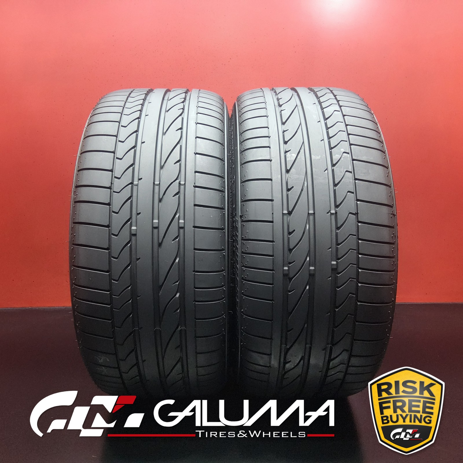 Set of 2 Tires Bridgestone Potenza RE050A RFT RunFlat 255/35R18 No Repairs 95346