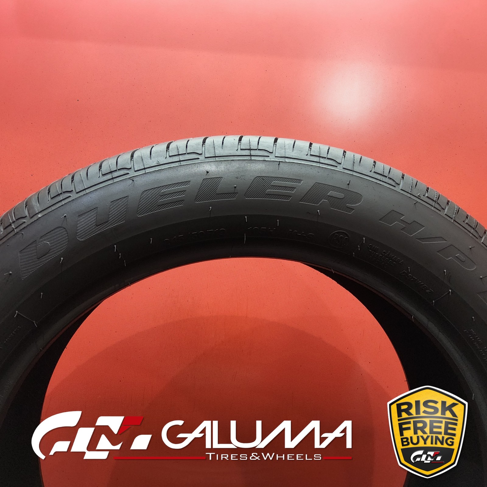 Set of 2 Tires Bridgestone Dueler H/P Sport AS RFT ★ 245/50R19 No Repairs #96199