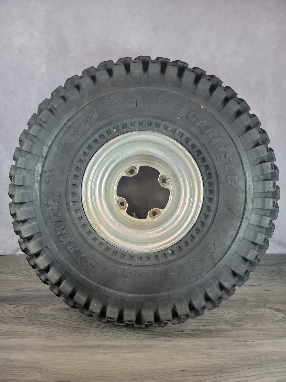 Carlisle Stryker AT22x11‑8 Tire & Rim | 22×11‑8 ATV Rear Wheel Used ATC 200X