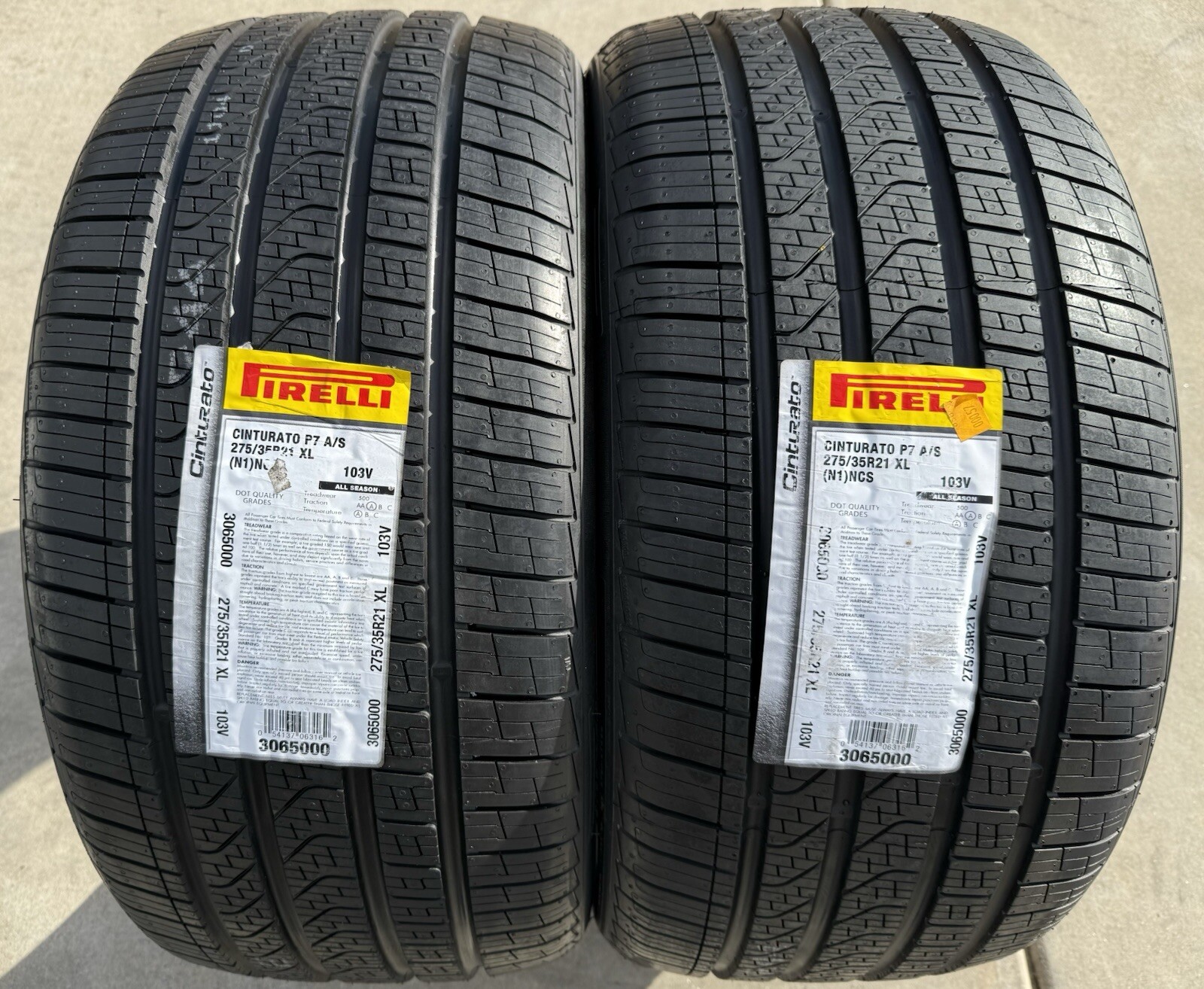 4X NEW Pirelli Cinturato P7 All Season N1 Porsche PNCS 2X 275/35R21 2X 315/30R21