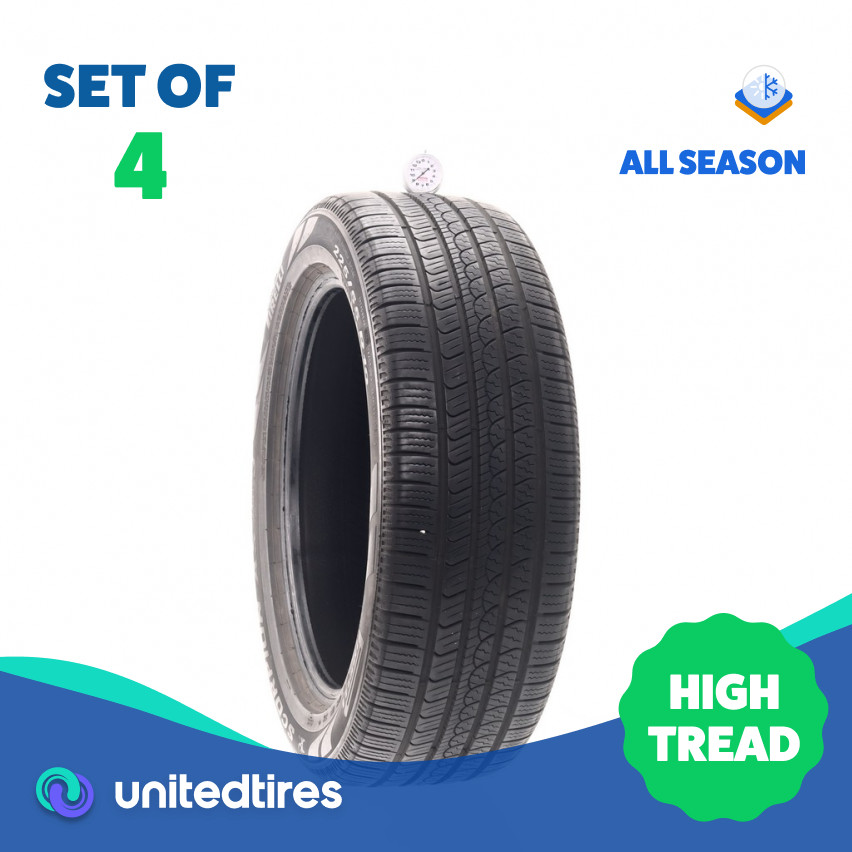 Set of (4) Used 225/55R19 Pirelli Scorpion AS Plus 3 99V – 8.5-10/32