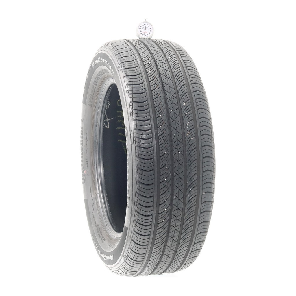 Set of (4) Used 215/55R16 Continental ProContact TX 97H – 6-7.5/32