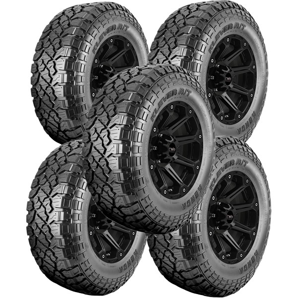 (QTY 5) 33×10.50R17LT Kenda Klever R/T KR601 121R LRE Black Wall Tires