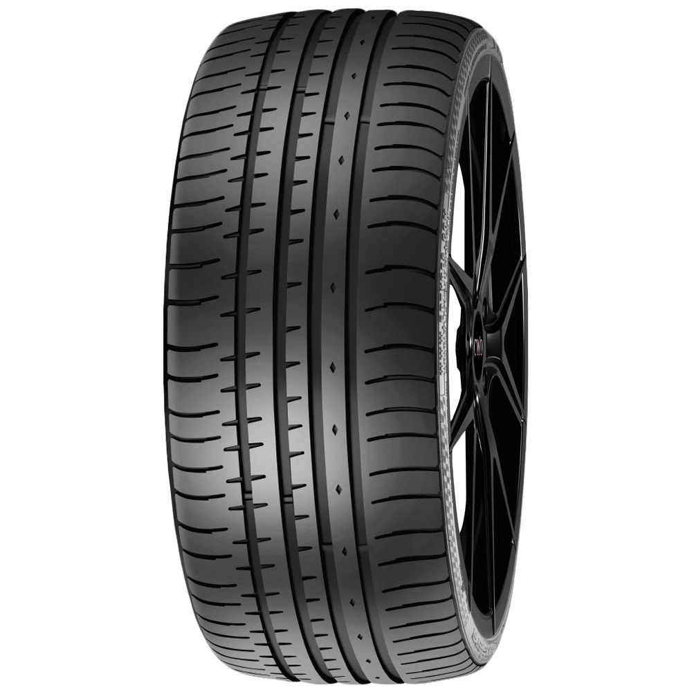 265/30ZR19 Accelera Phi 93Y XL Black Wall Tire