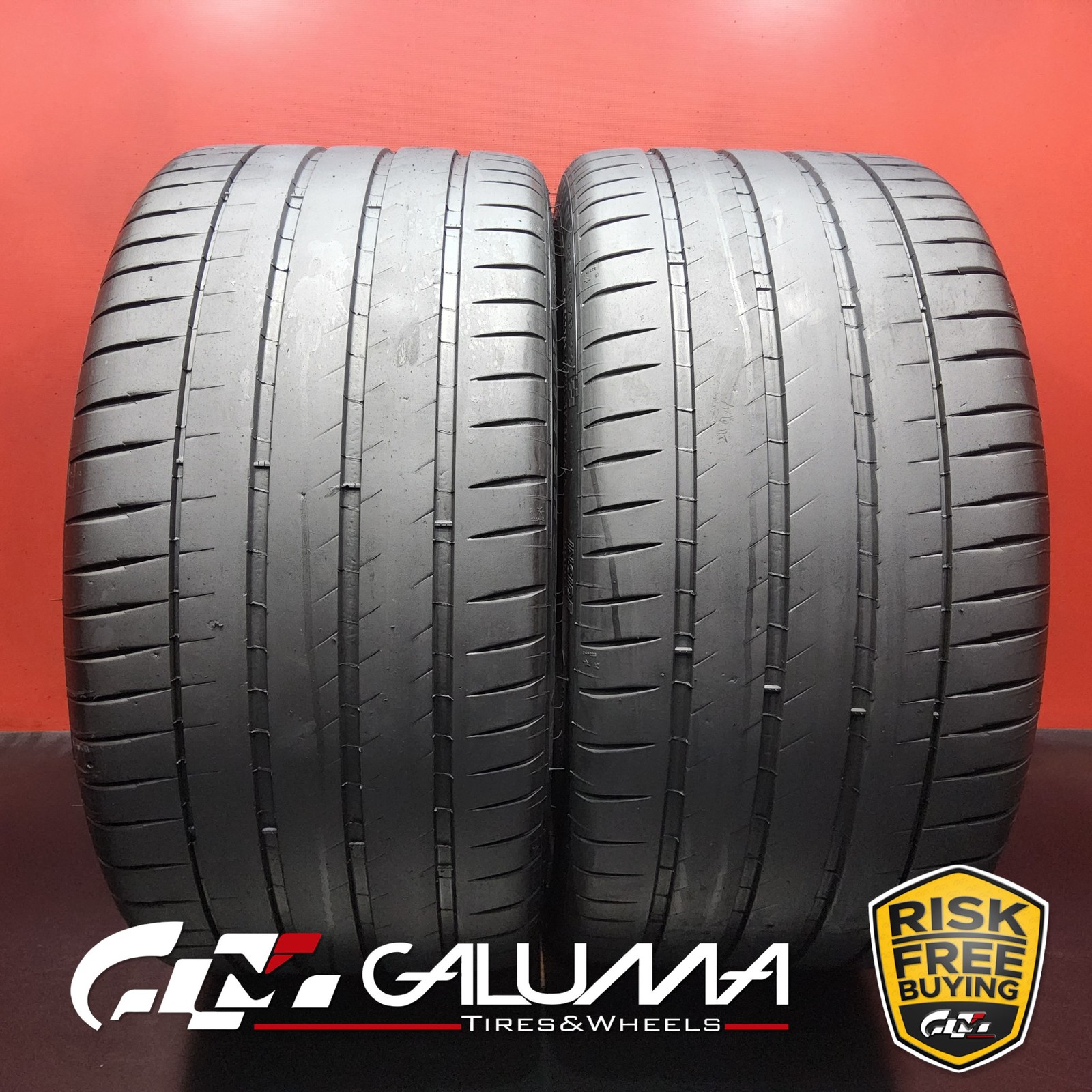 Set of 2 Tires LikeNEW Michelin Pilot Sport 4S ★ XL 315/30ZR22 No Repairs #94102