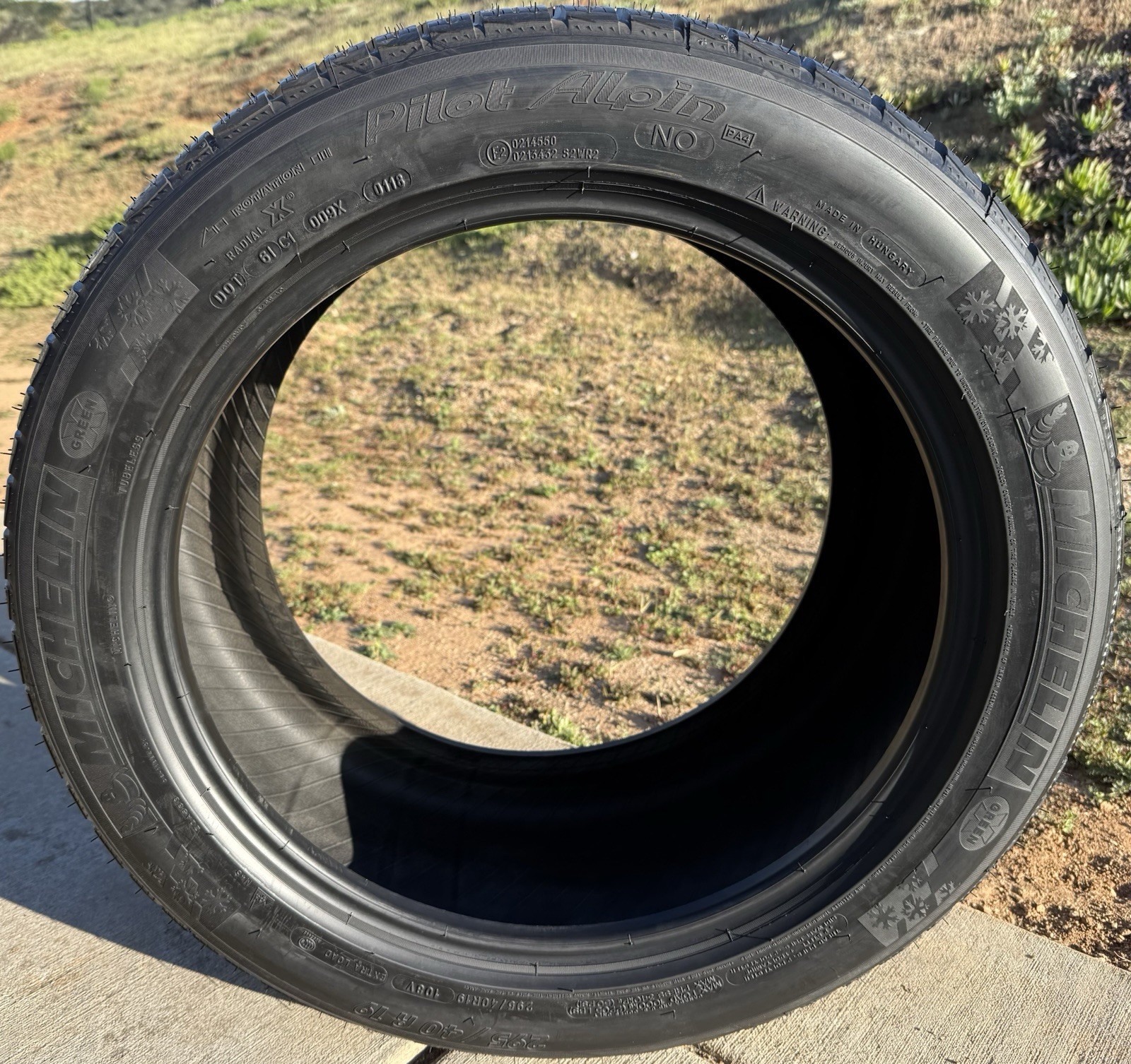 TWO NEW 295/40R19 Michelin Pilot Alpin PA4 N0 Porsche Panamera Winter Snow Tires