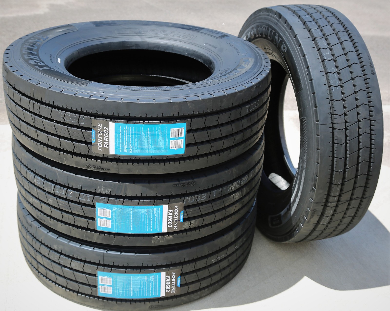 2 Tires Fortune FAR602 255/70R22.5 Load H 16 Ply Commercial All Position