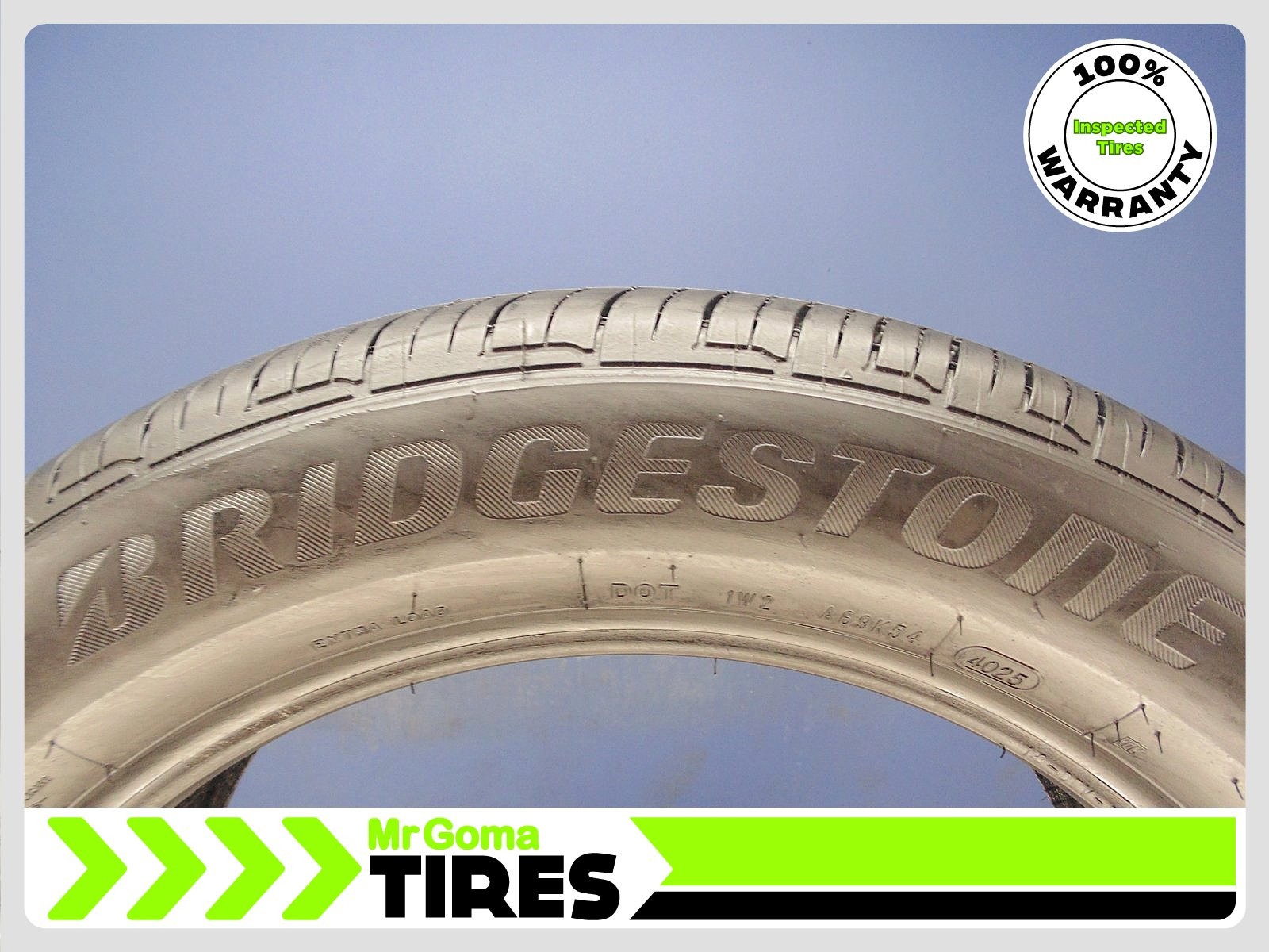 1 BRIDGESTONE DUELER H/P SPORT AS RSC RFT XL 245/50R19 TIRE 8.6/32 TREAD 2455019