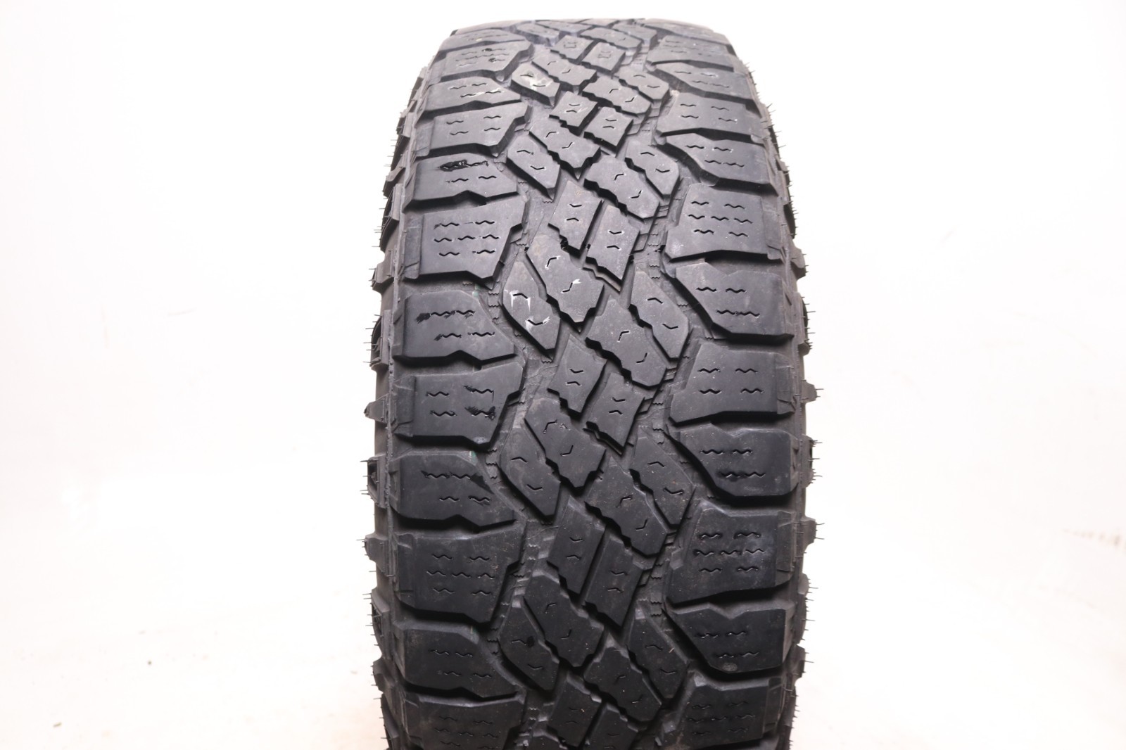 Set of 4 Used 265/65R17 Goodyear Wrangler Duratrac – 112S 8.5-9.5/32 No Repairs