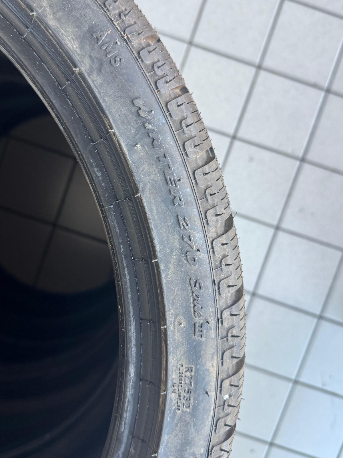 4 Pirelli Winter Tires (Doppio) 275/30R20 + 245/35R20 SUV, Without Label