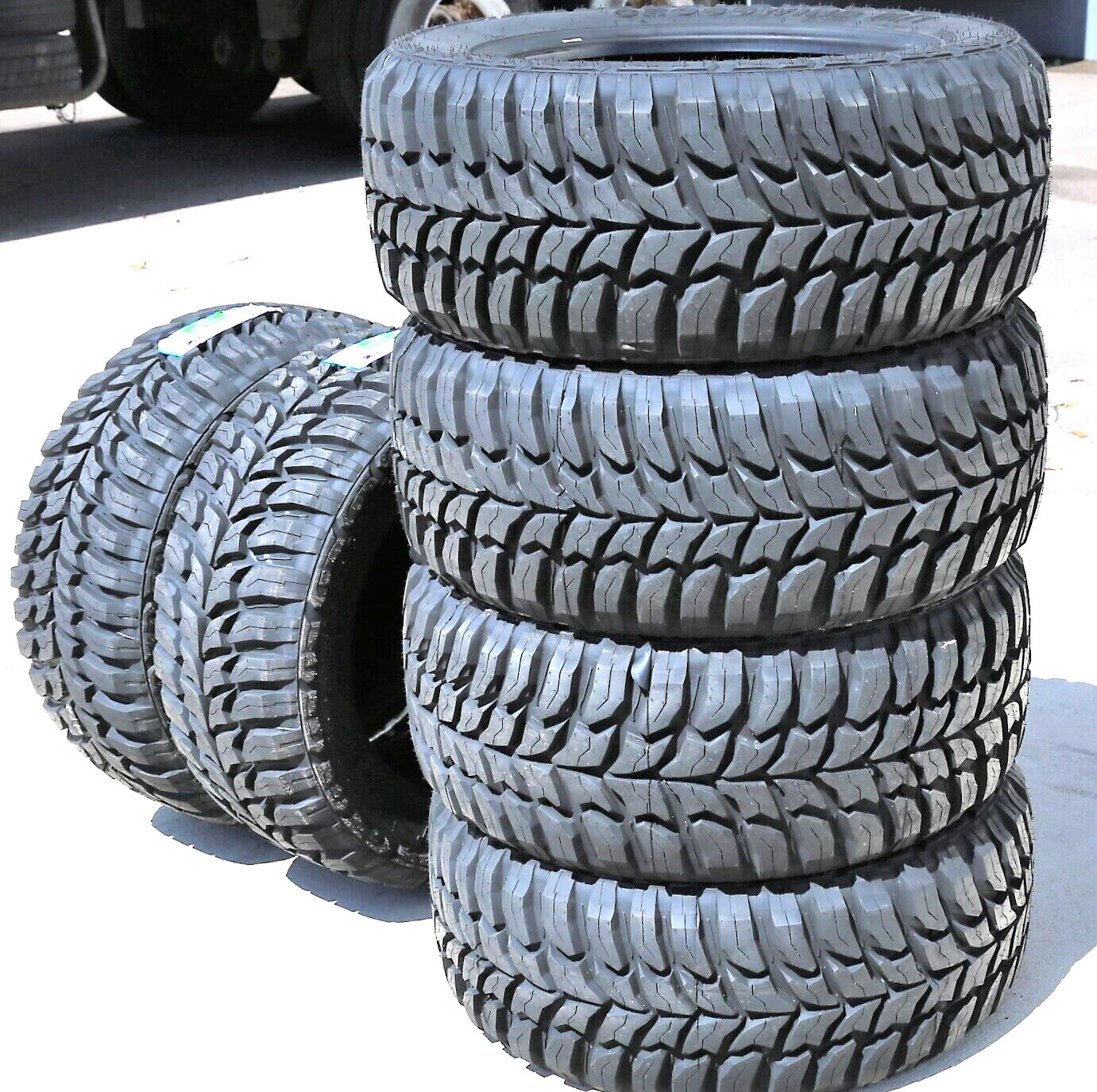 6 New Crosswind M/T LT 235/80R17 Load E 10 Ply MT Mud Tires