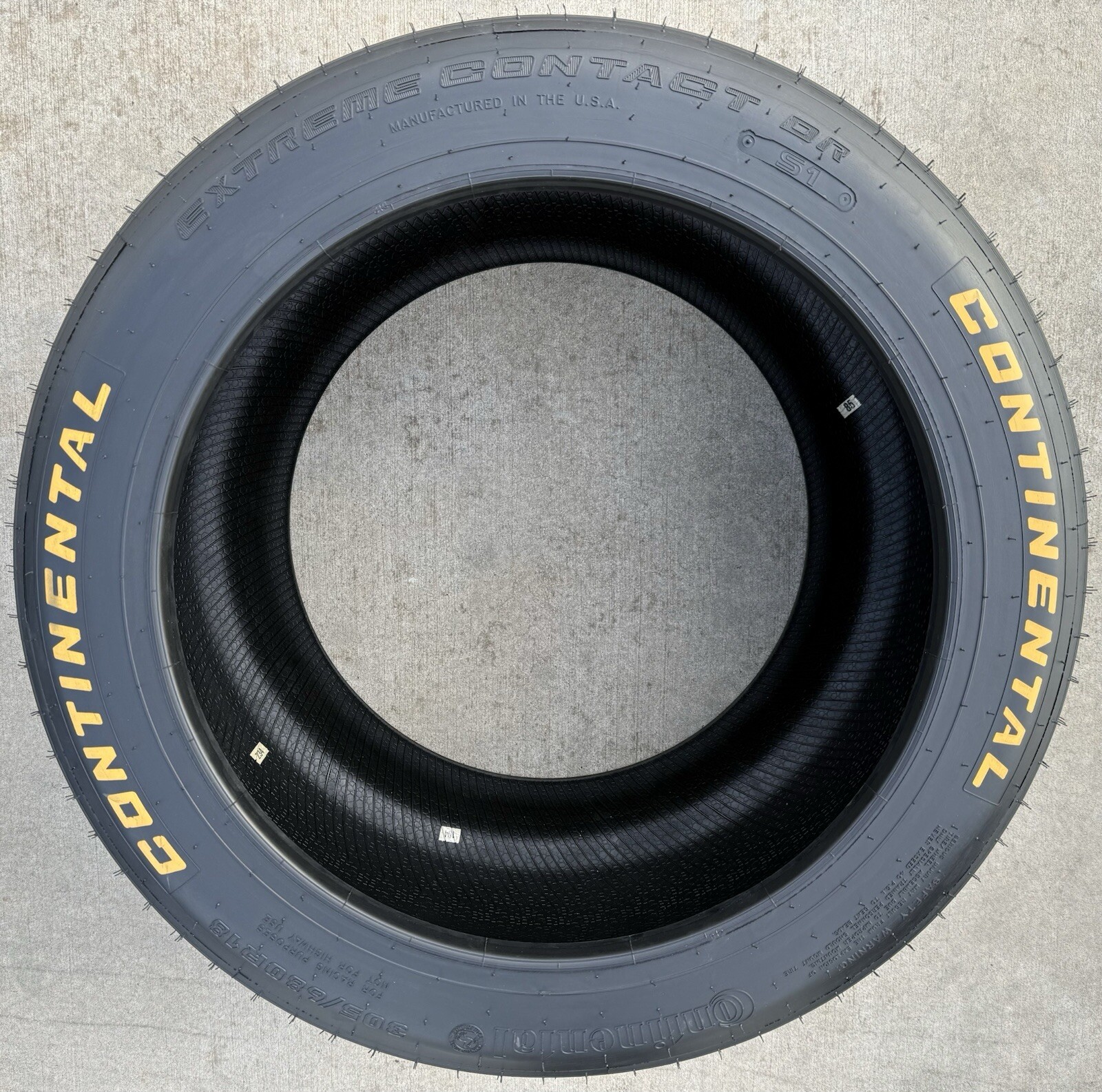 Set of TWO NEW 305/680R18 Continental ExtremeContact DR S1 Road Racing Slicks