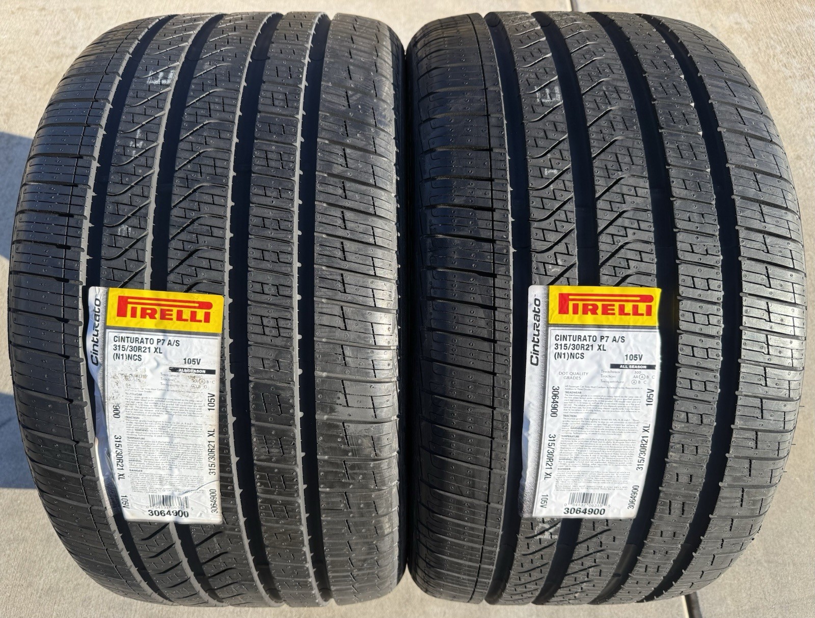 4X NEW Pirelli Cinturato P7 All Season N1 Porsche PNCS 2X 275/35R21 2X 315/30R21