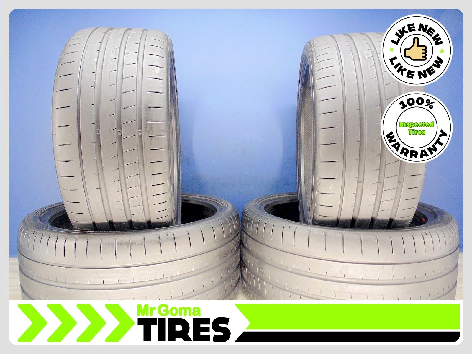 4 YOKOHAMA ADVAN SPORT V107 BMW X7 315/30ZR23 & 275/35R23 USED TIRES 8.1/32TREAD