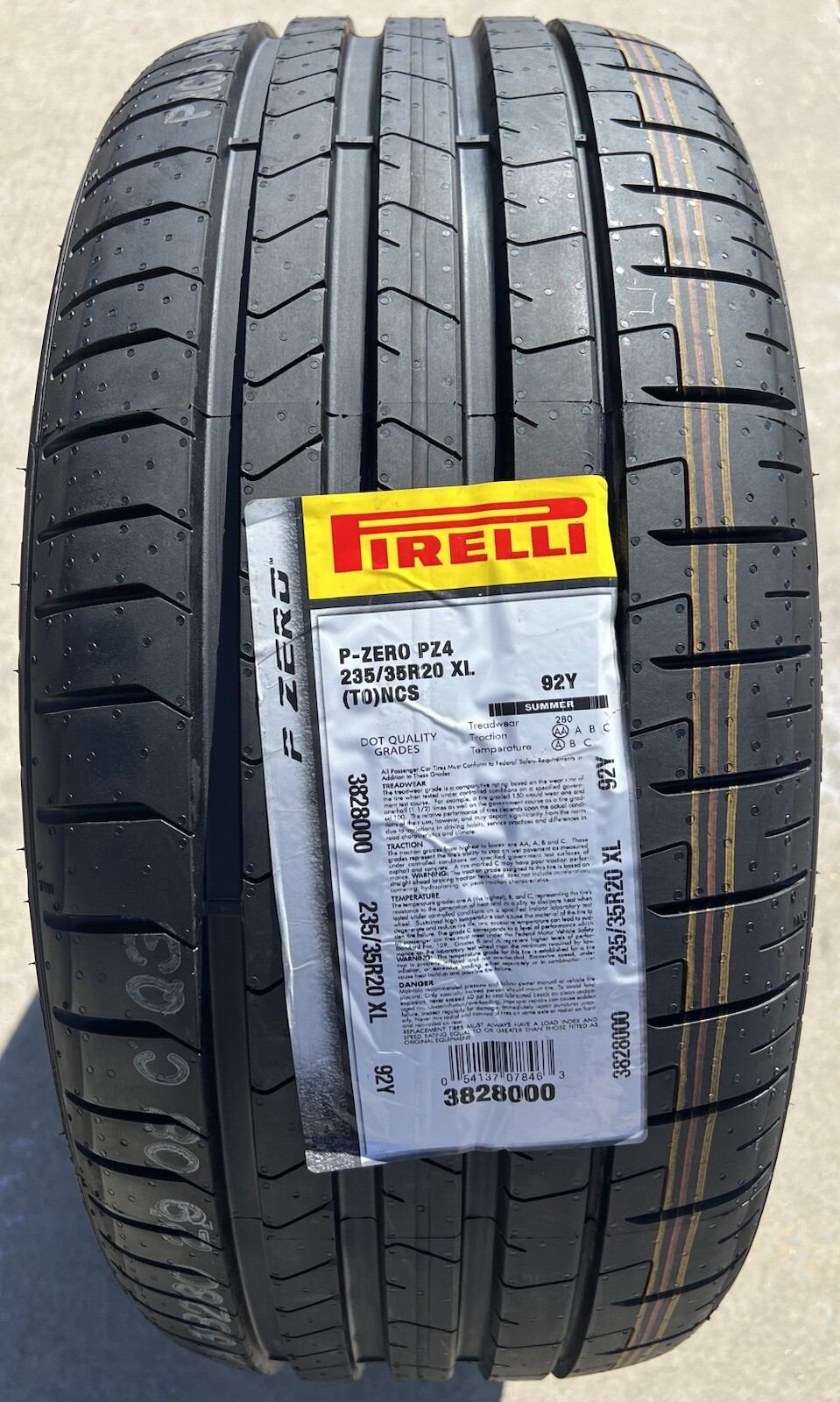 Set of TWO BRAND NEW 235/35R20 92Y Pirelli P Zero PZ4 T0 Tesla ELECT PNCS Tires