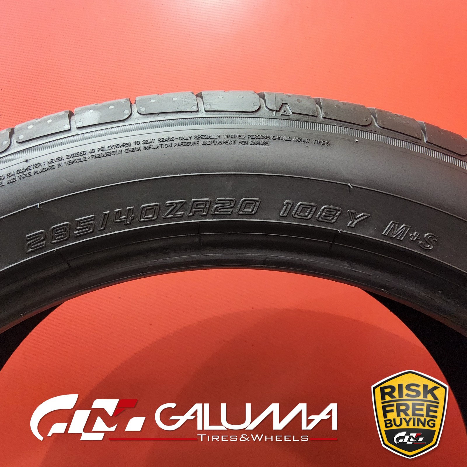 Set of 4 Tires Falken Azenis FK460 A/S 255/45ZR20 & 285/40ZR20 No Repairs #95618