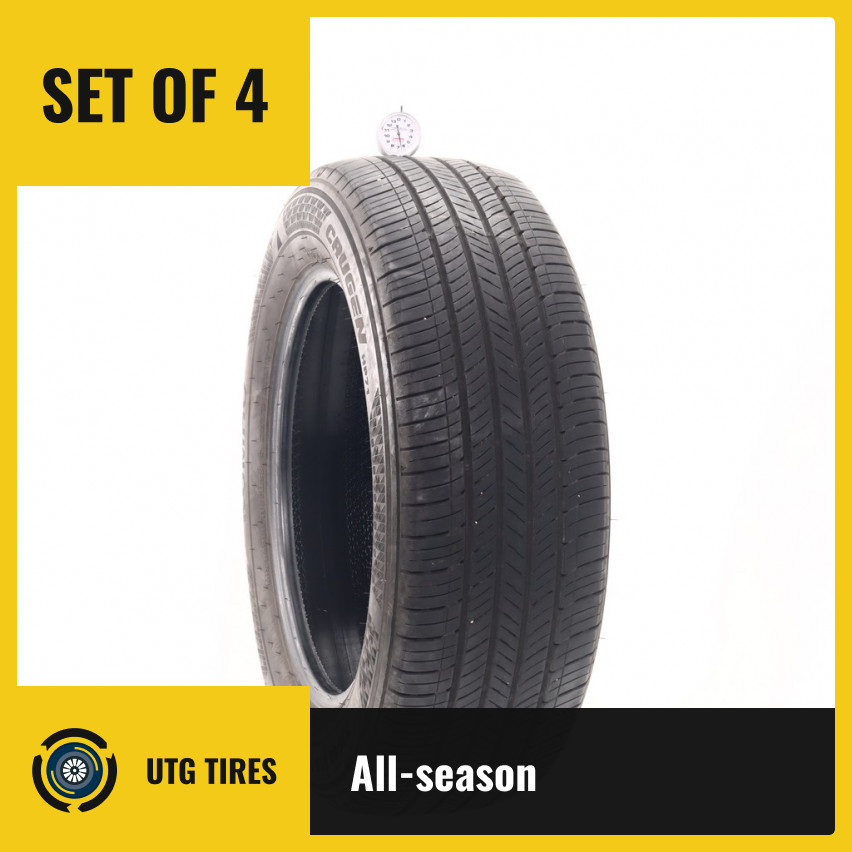 Set of (4) Used 235/60R18 Kumho Crugen HP71 103H – 6.5-7/32