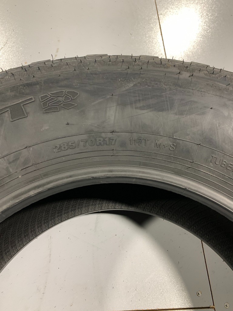 1 New 285 70 17 Milestar Patagonia A/TR Standard Load All Terrain Tire