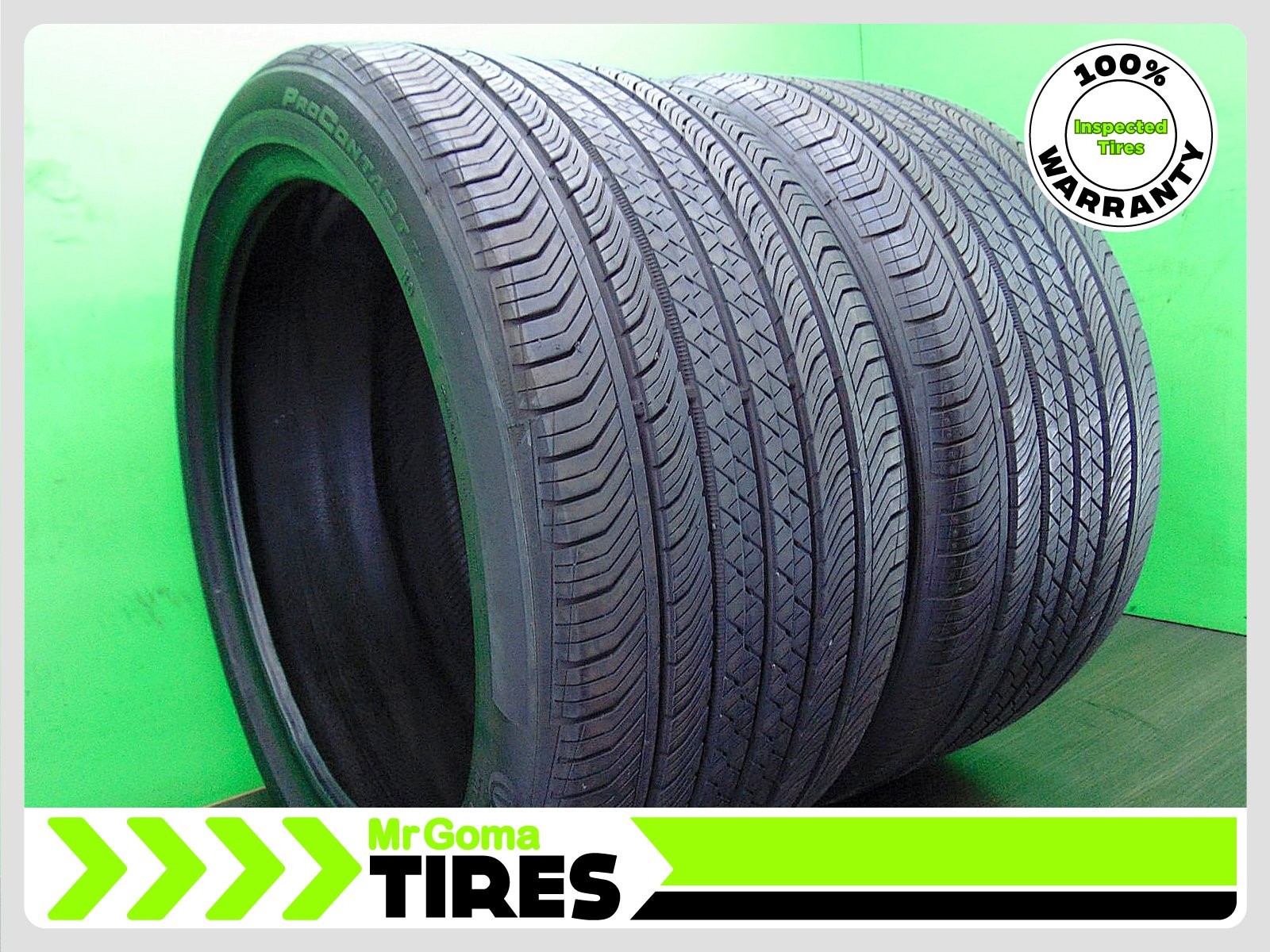 2 315/35R21 USED TIRES CONTINENTAL PROCONTACT TX NO XL 8.1/32 TREAD 111V