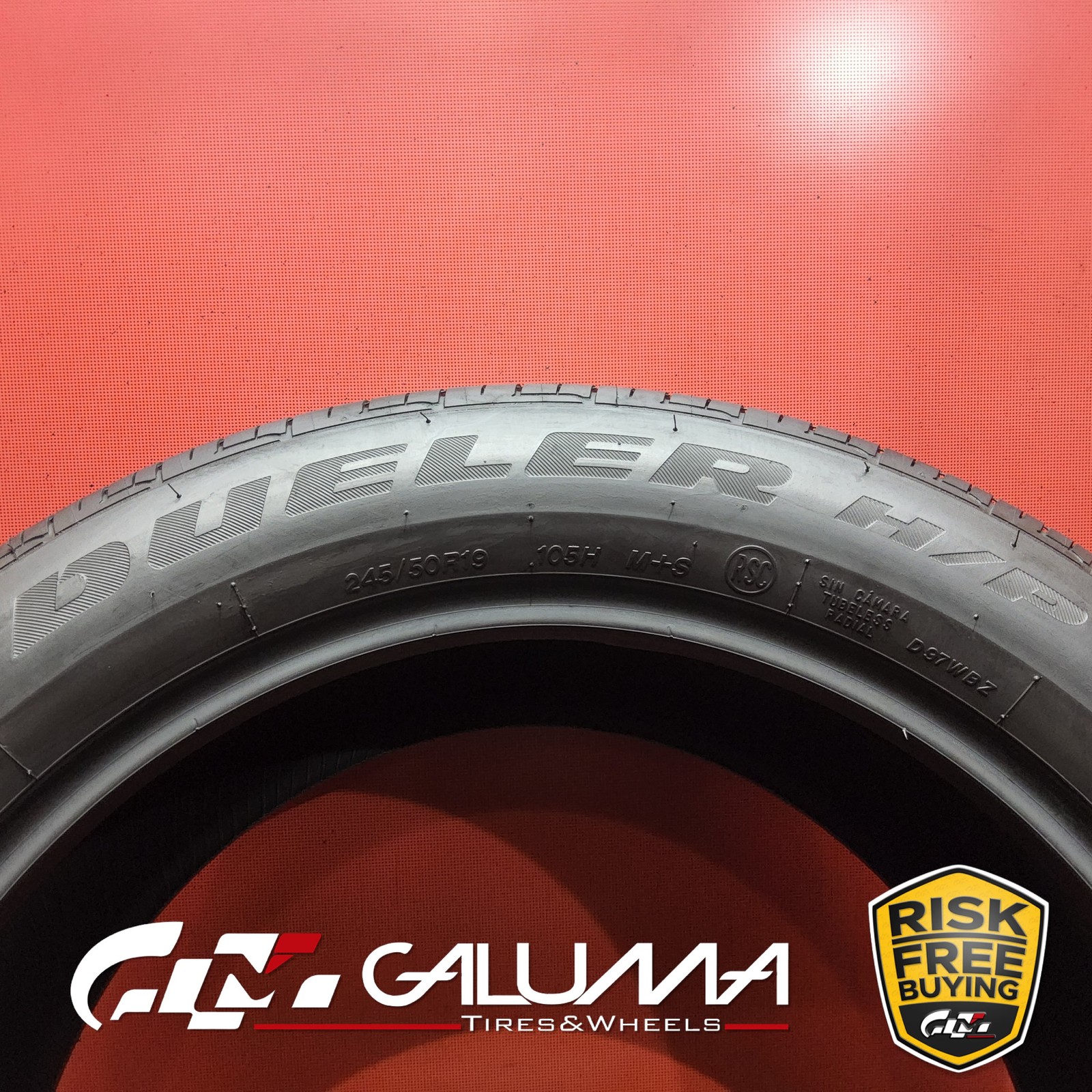 Set of 2 Tires Bridgestone Dueler H/P Sport AS RFT Run Flat ★ XL 245/50R19 94577