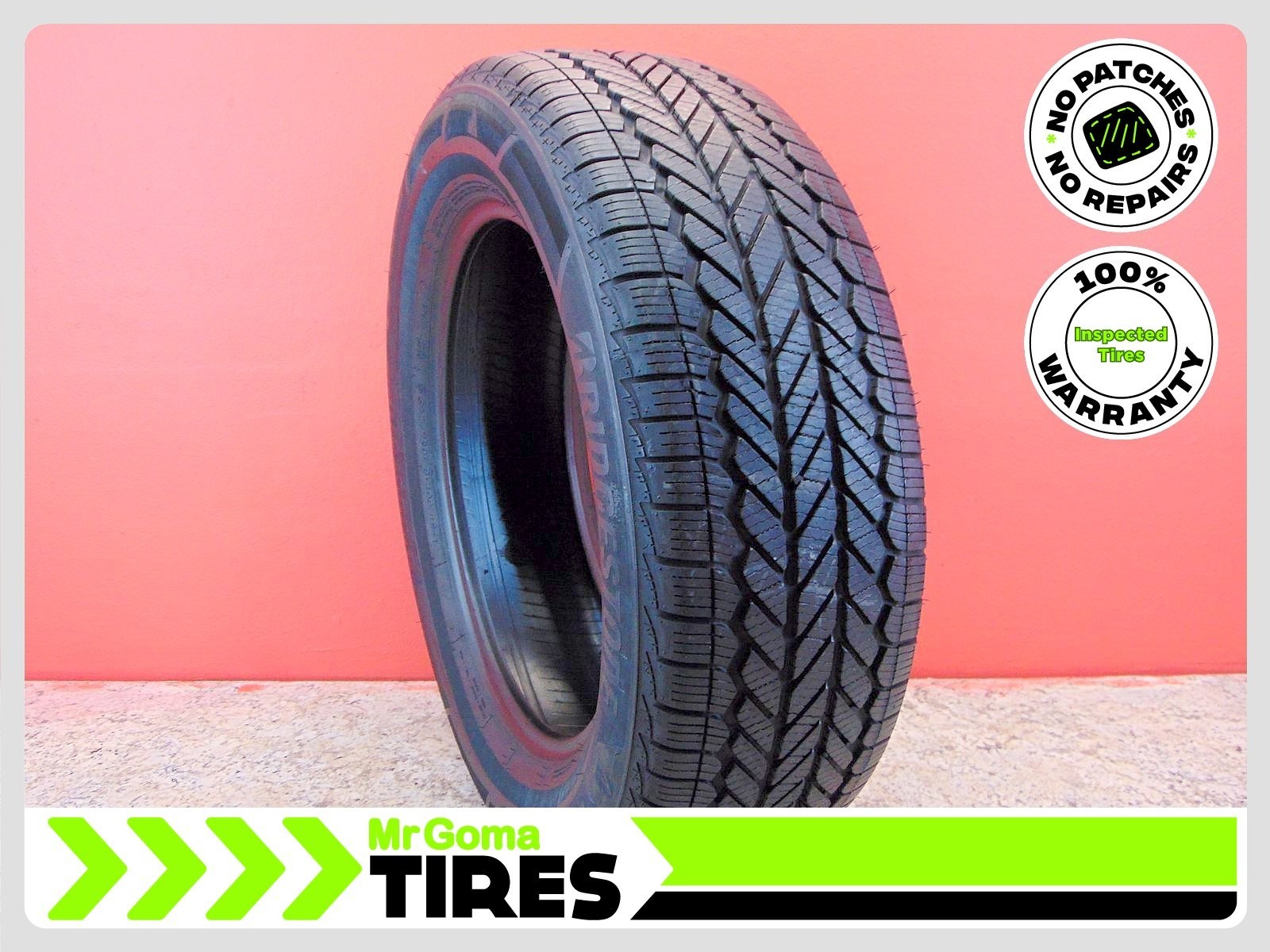 1 BRIDGESTONE WEATHERPEAK 235/60R18 80% LIFE USED TIRE NO PATCH 103H 2356018