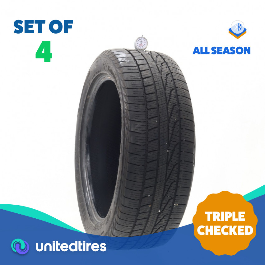 Set of (4) Used 245/50R20 Goodyear Assurance WeatherReady 102H – 6.5-8/32