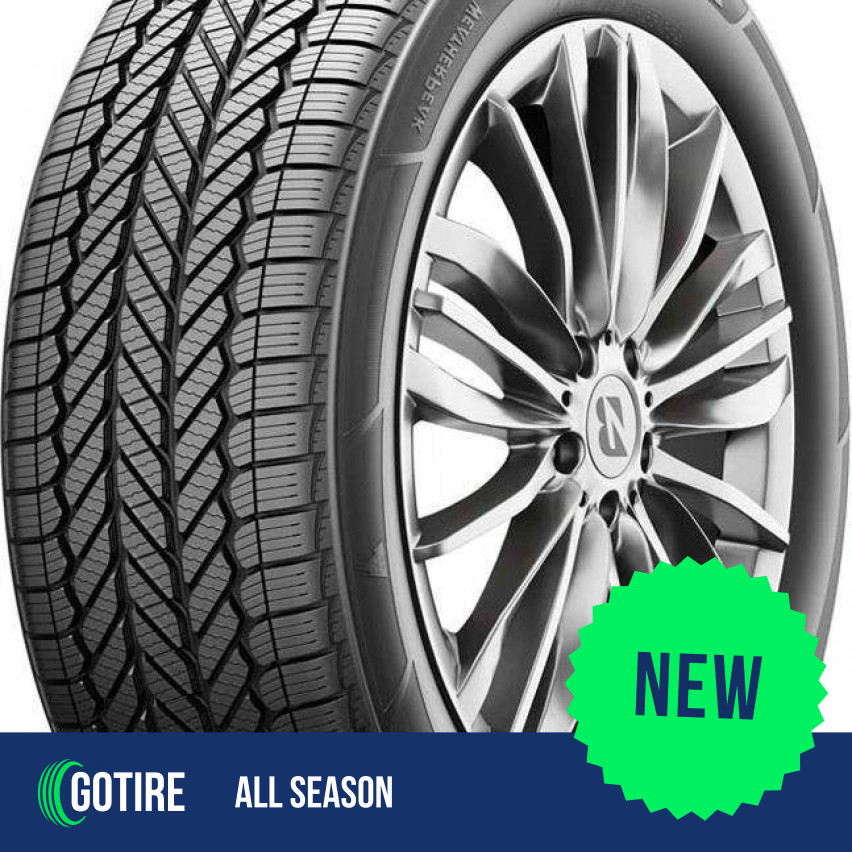 1 X New – 225/55R17 Bridgestone WeatherPeak 97V