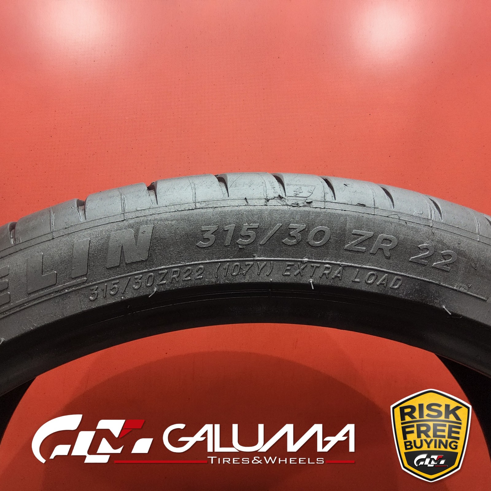 Set of 2 Tires LikeNEW Michelin Pilot Sport 4S ★ XL 315/30ZR22 No Repairs #94102