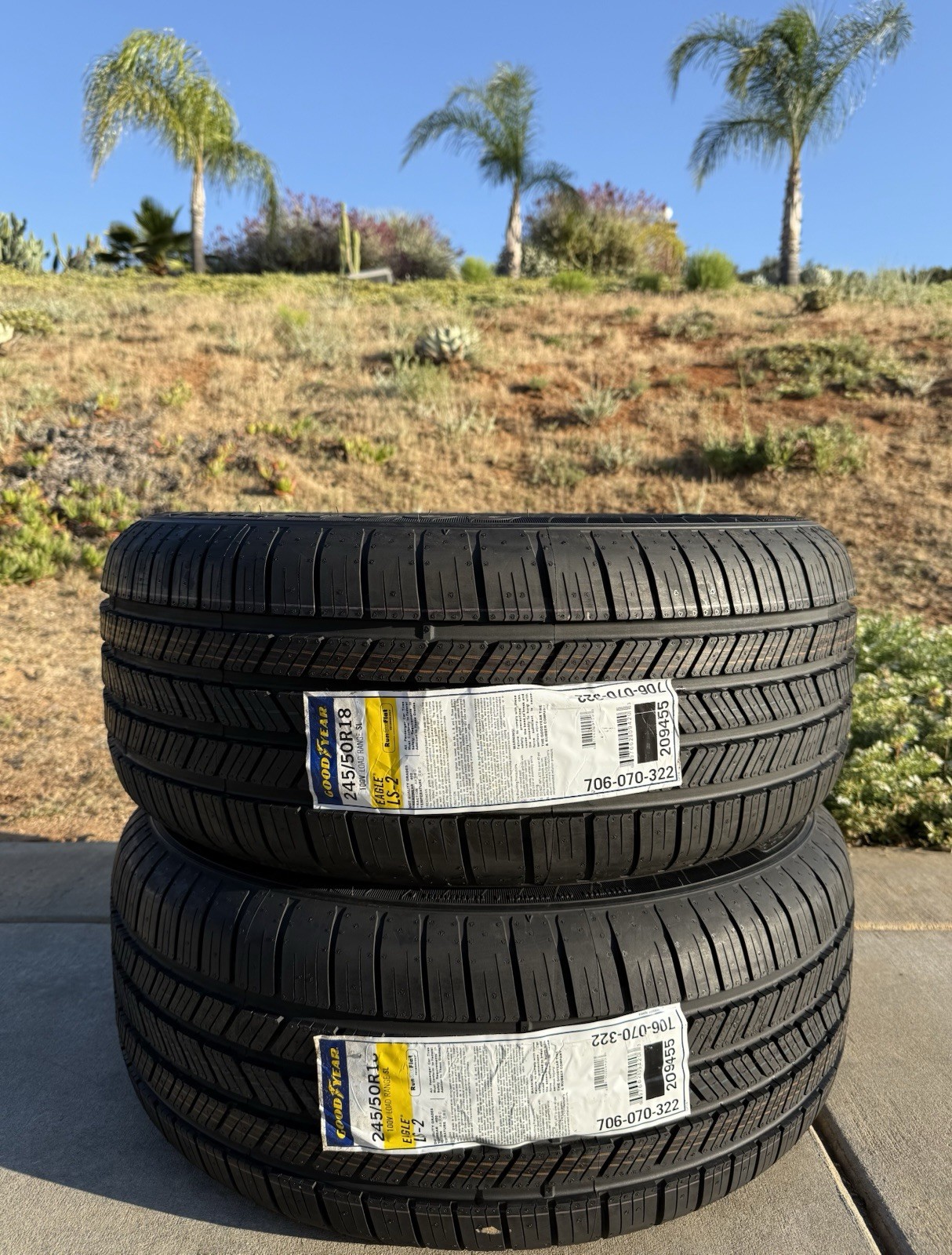 FOUR BRAND NEW 245/50R18 Goodyear Eagle LS2 All Season ★ BMW Run Flat ROF Tires