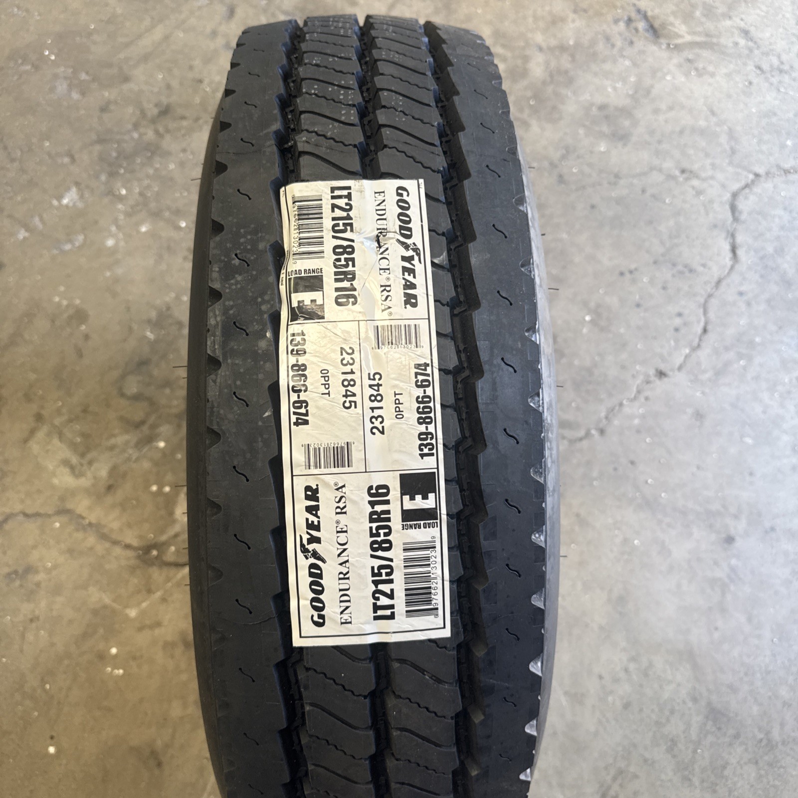 1 New Goodyear Endurance RSA ULT LT215/85R16 115/112Q [ 10 PLY Load E ]