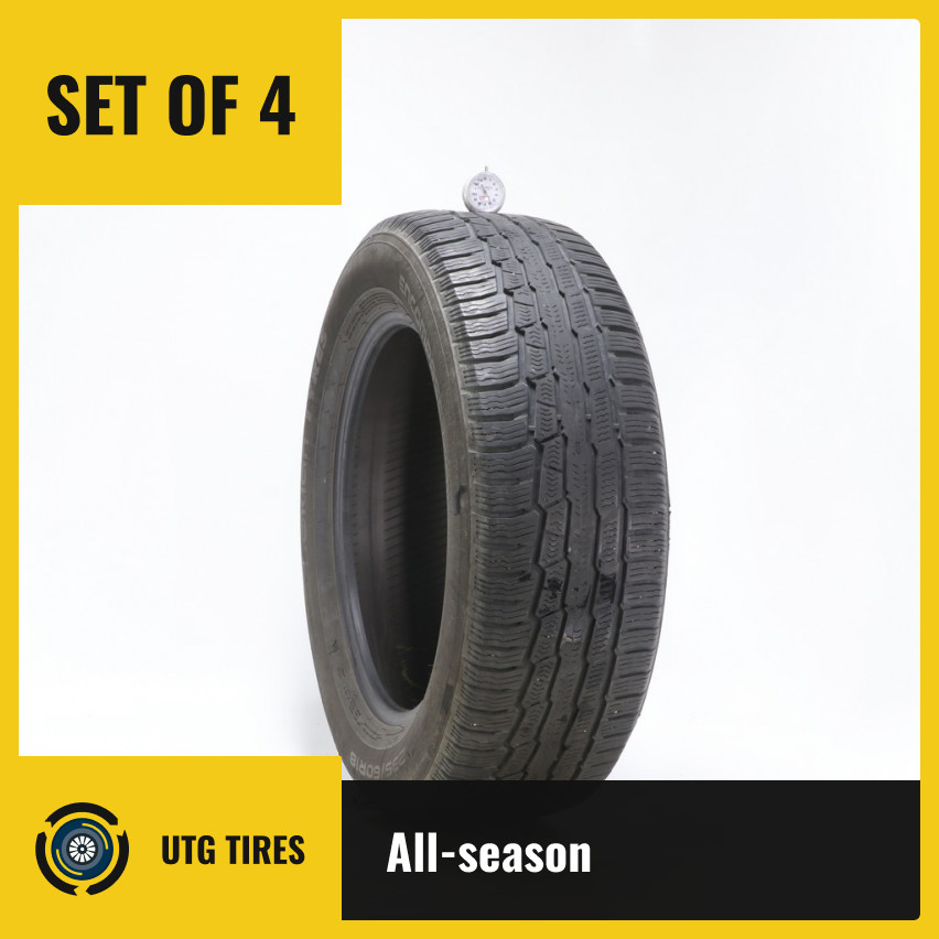 Set of (4) Used 235/60R18 Nokian Encompass AW01 107V – 5.5-7/32