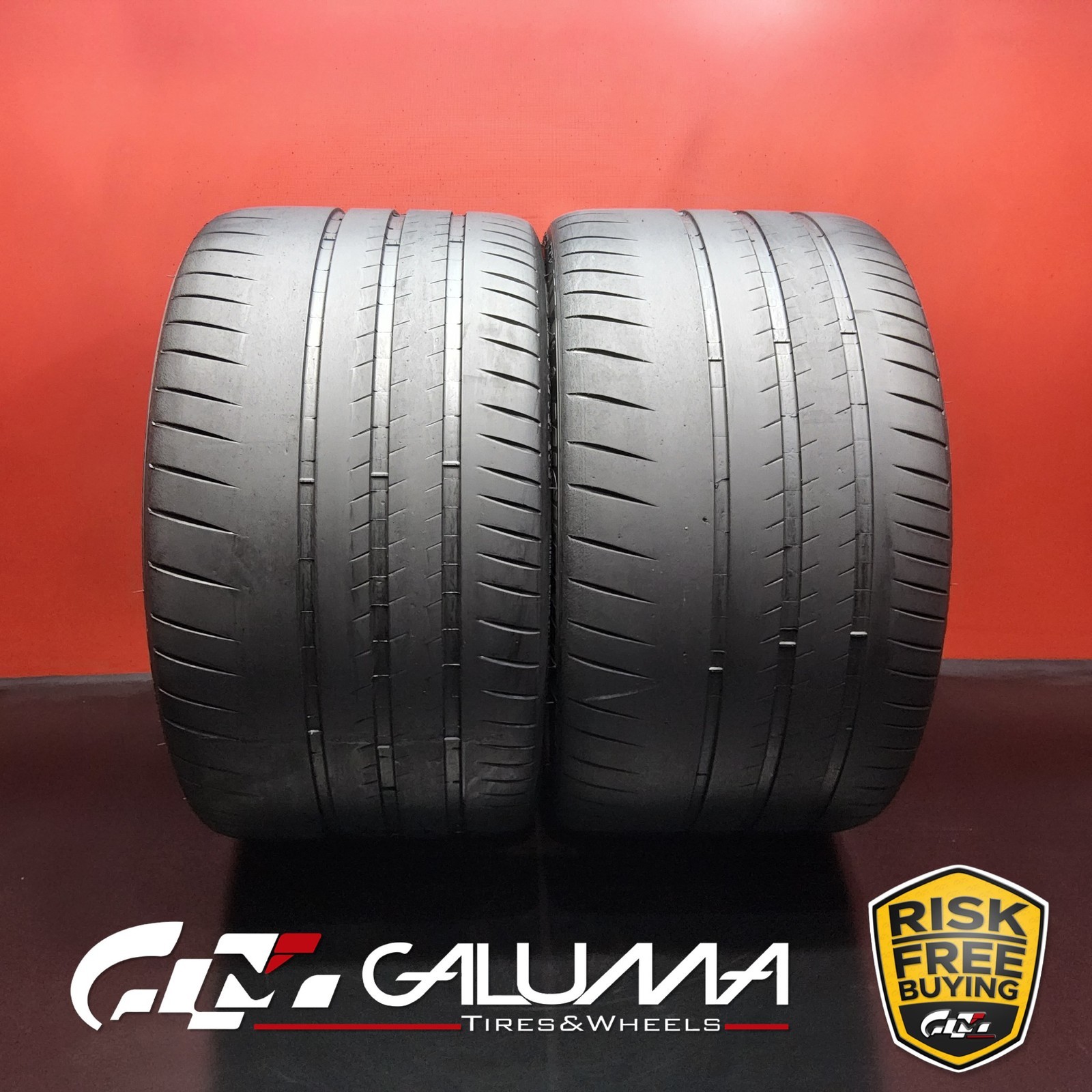 Set of 2 Tires LikeNEW Michelin Pilot Sport Cup 2 325/30ZR21 No Repairs #94400