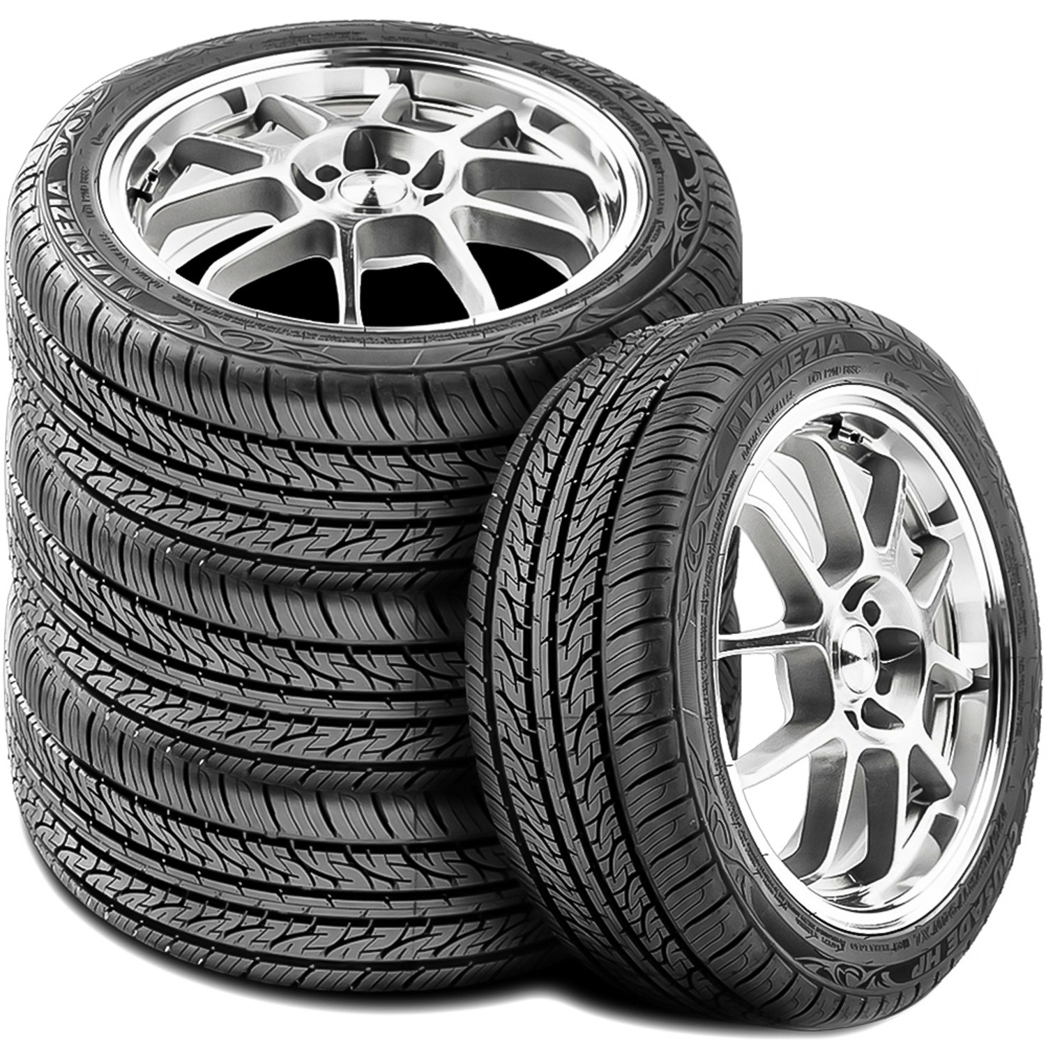 4 Venezia Crusade HP 225/35R20 ZR 90W XL All Season Tires 45k Mi Warranty 500AA