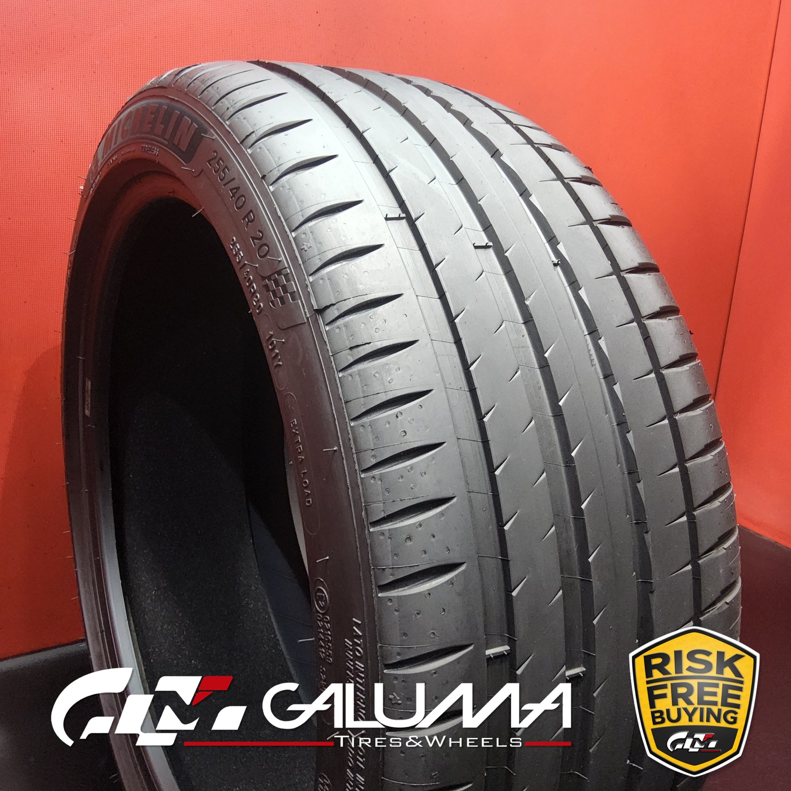 1 Tire LikeNEW Michelin Pilot Sport 4 (Acoustic) AO XL 255/40R20 255/40/20 96046