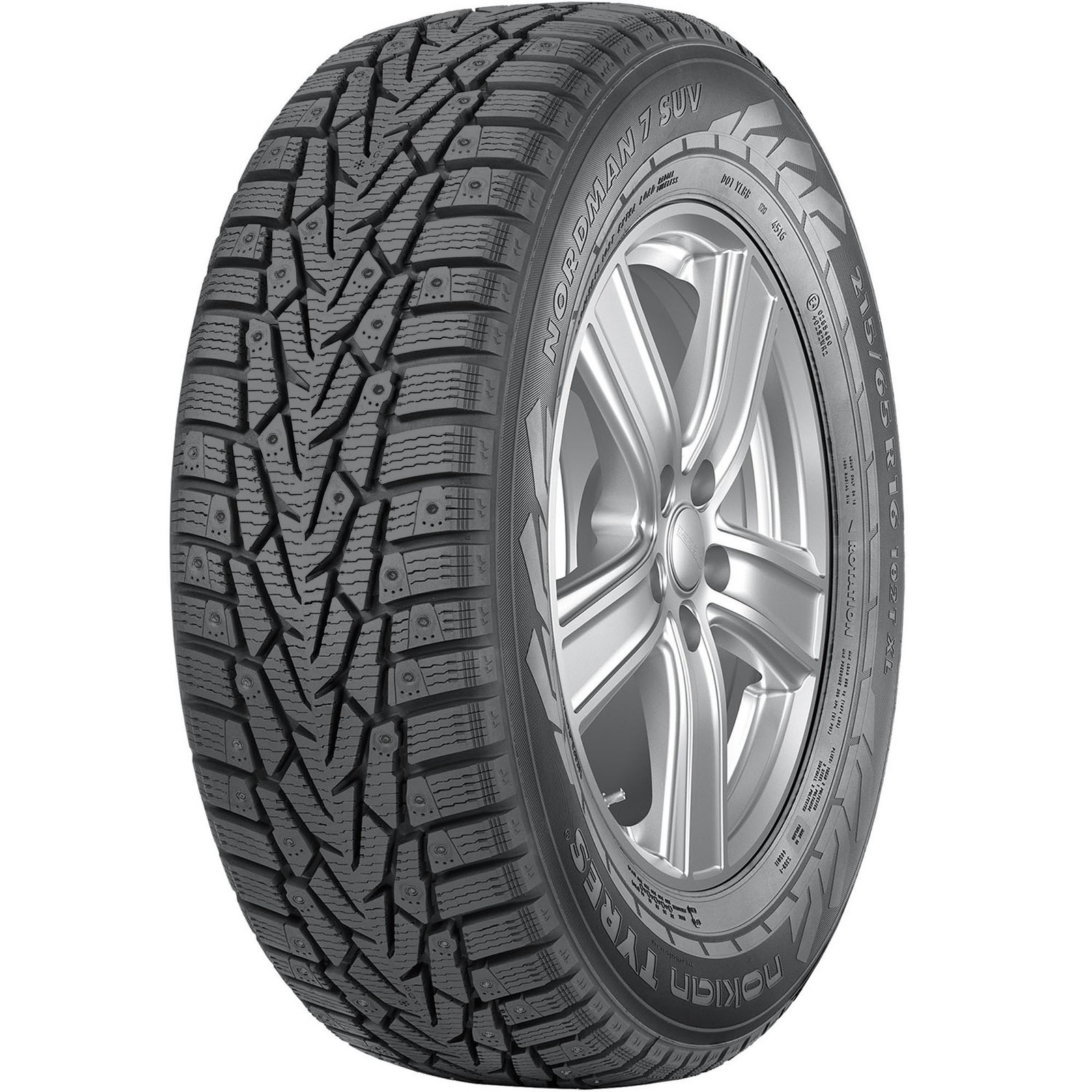 2 New Nokian Nordman 7 Suv Studded – 235/75r16 Tires 2357516 235 75 16