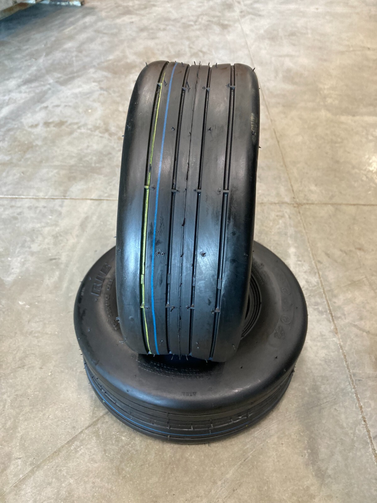 2 New Tires 13 5.00 6 OTR RIB Tubeless 4 ply 13×5.00-6 Mower Front 13×5-6