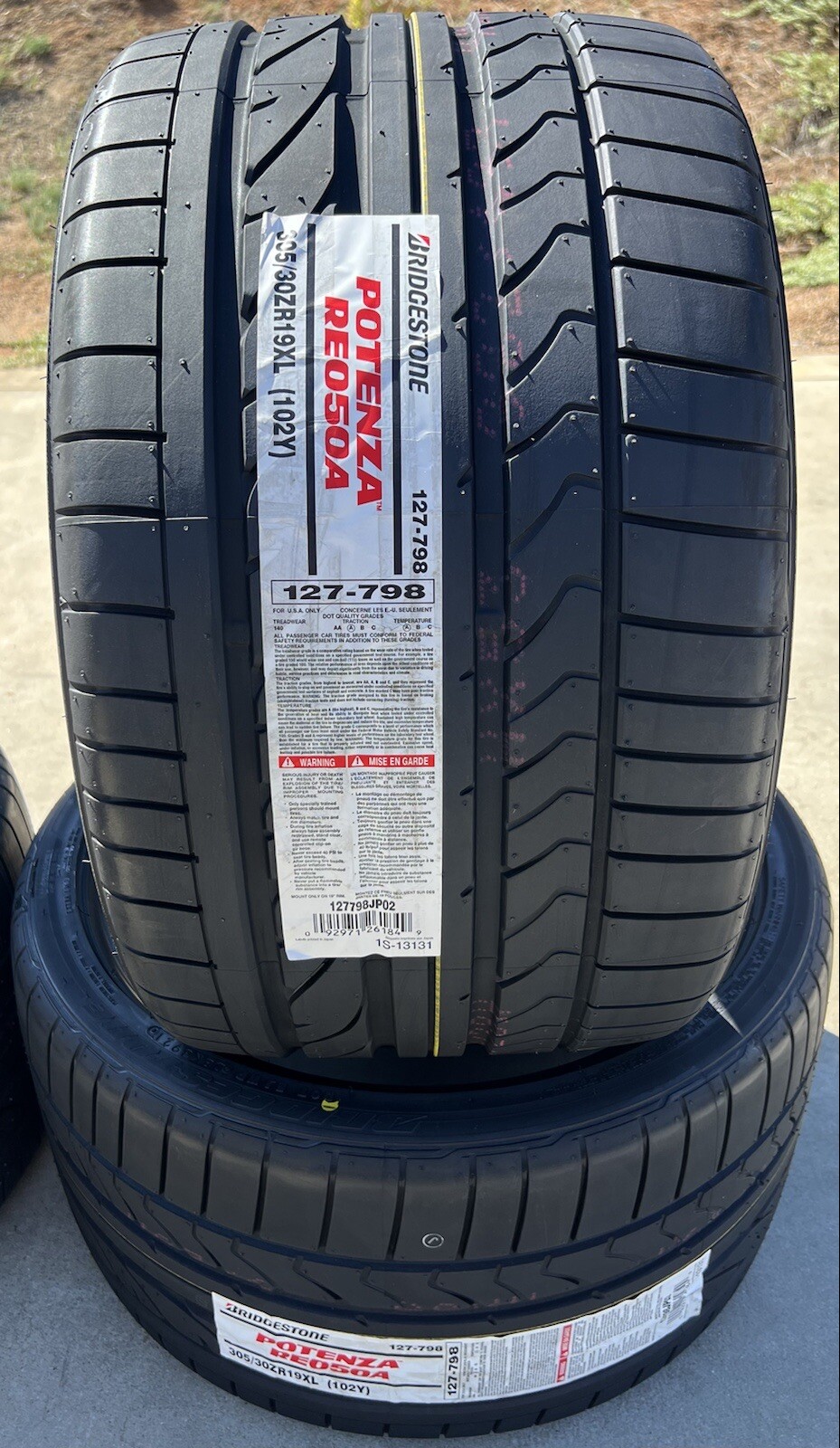 SET OF TWO BRAND NEW 305/30ZR19 Bridgestone RE050A Tires 3053019