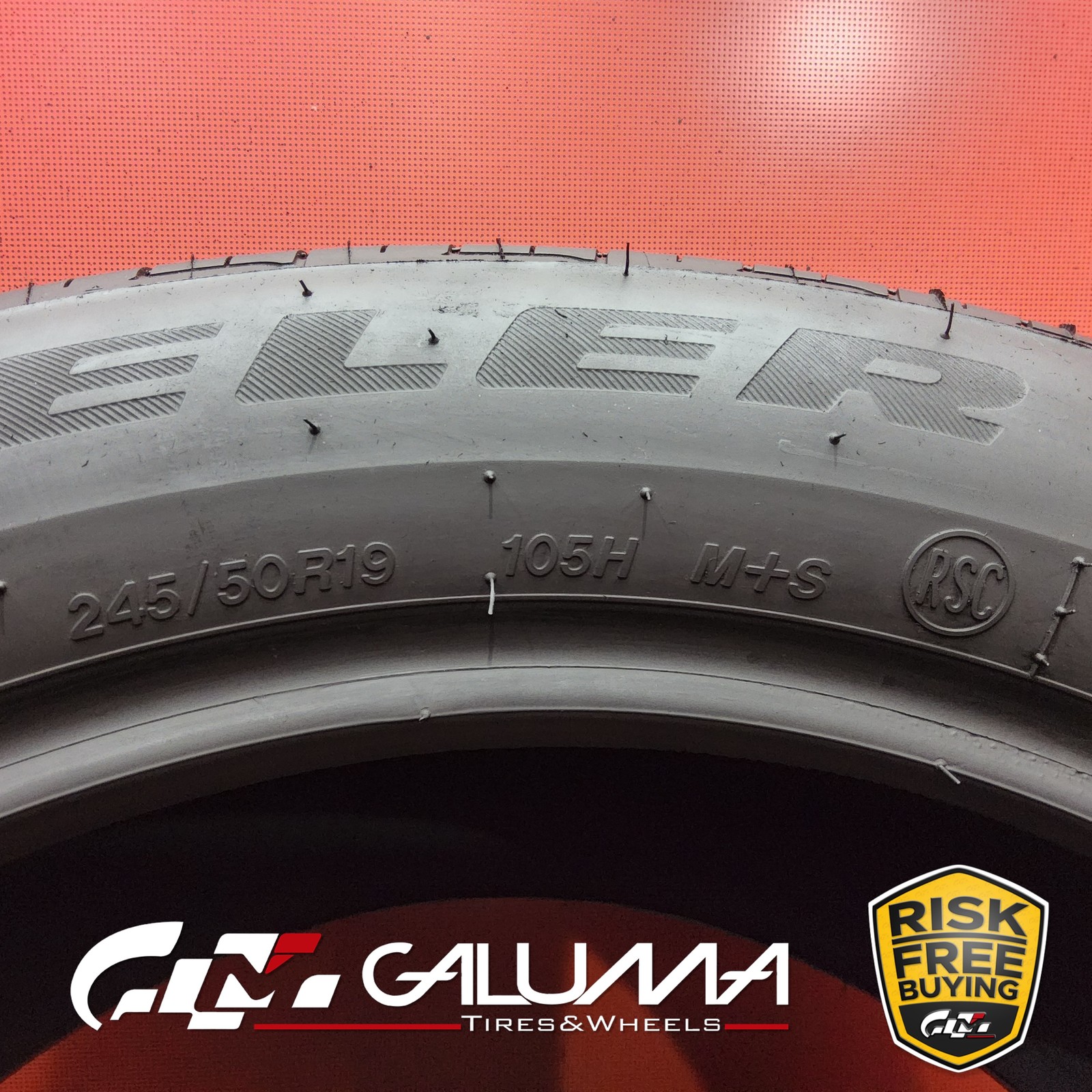 Set of 2 Tires Bridgestone Dueler H/P Sport AS RFT ★ 245/50R19 No Repairs #96199
